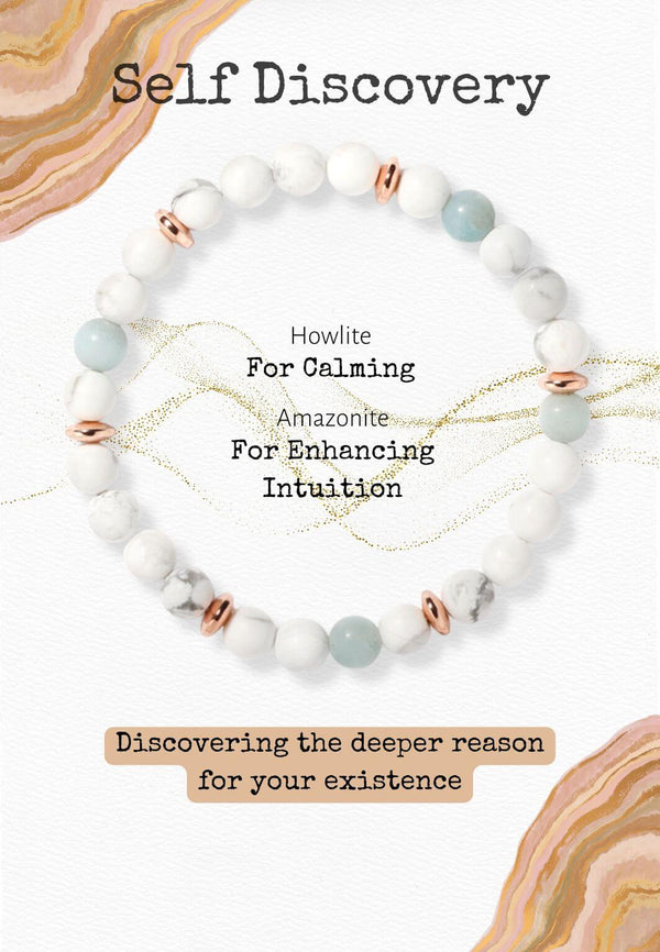 Howlite & Amazonite 'Self-Discovery' Bracelet