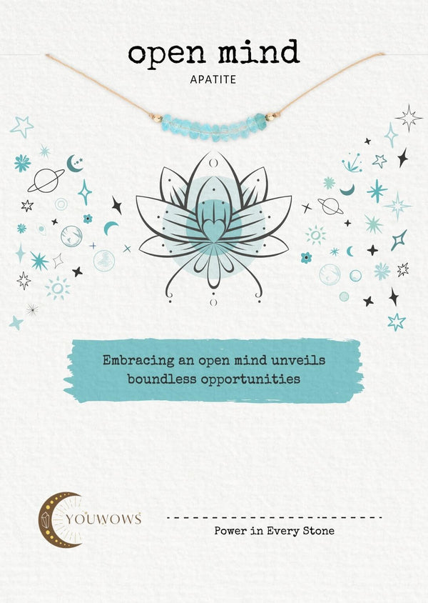 Apatite Eternal Necklace For Open Mind
