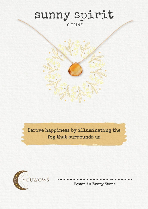 Citrine New Day Necklace For Sunny Spirit