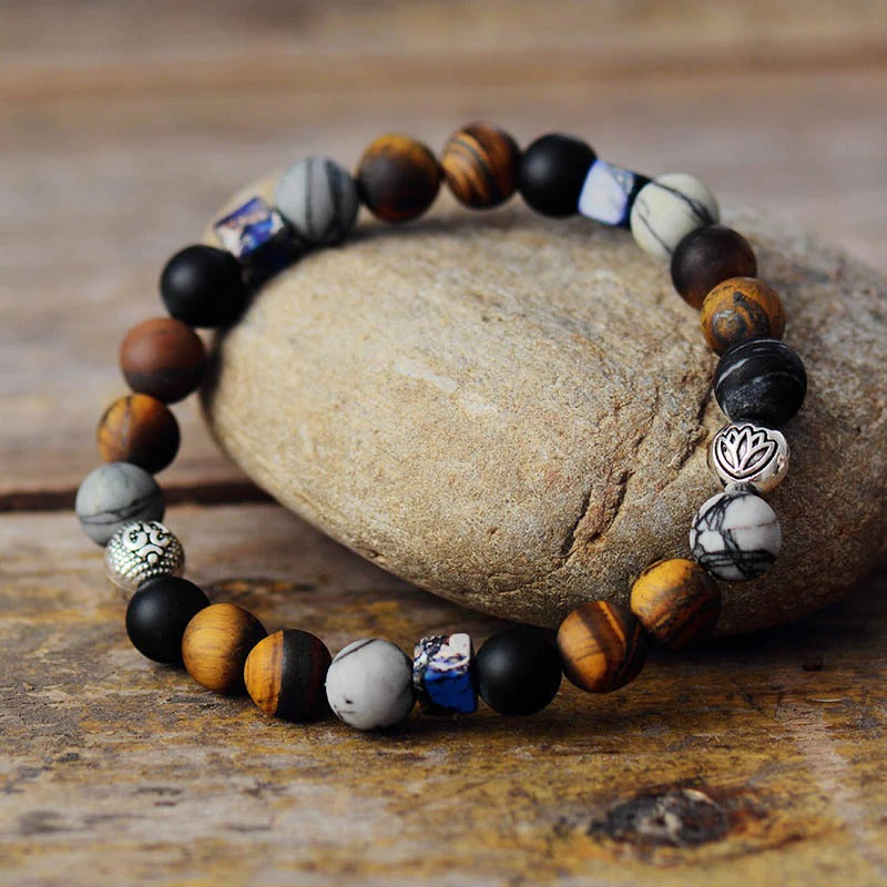 Natural Tiger Eye Lucky Bead Bracelet - youwows