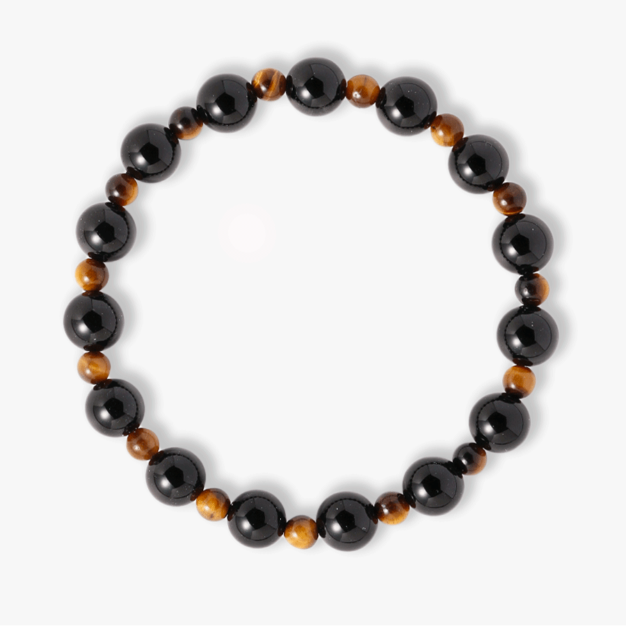 Obsidian & Tiger's Eye Bracelet