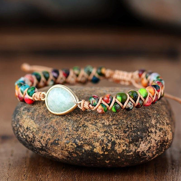 Handmade Mini Beads Amazonite Bracelet - youwows