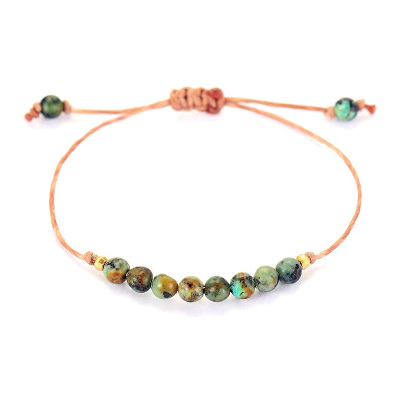 The Handmade Minimalist Natural Stone Bead Wrap Bracelet - youwows