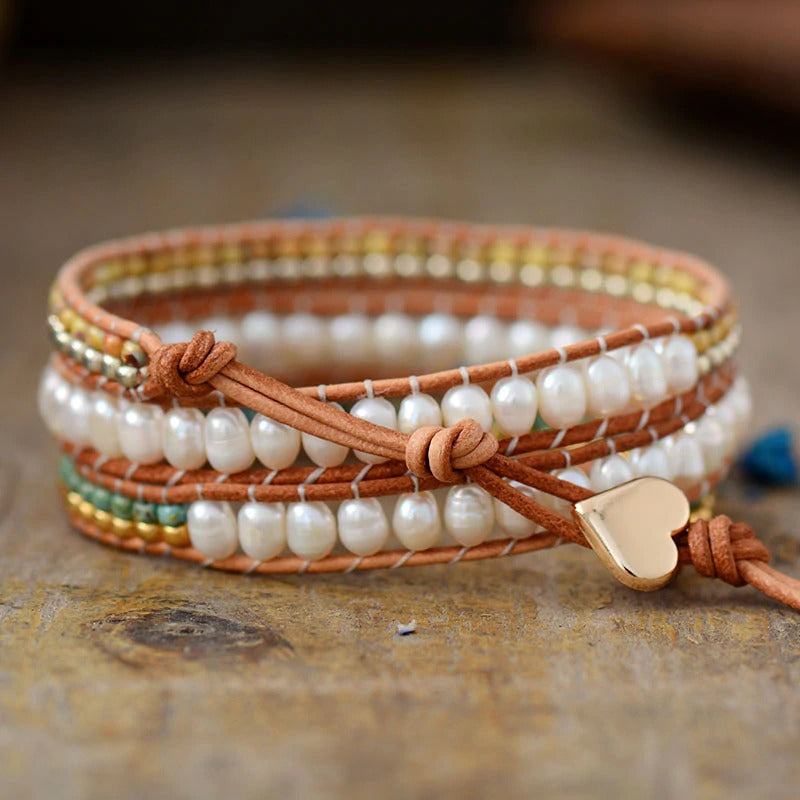 The Artist's Pearl Wrap Bracelet