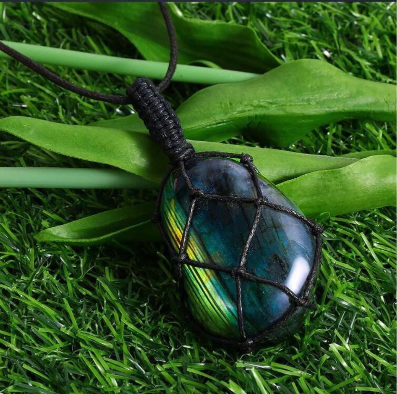 Dragons Heart Labradorite Necklace - youwows