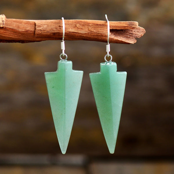 The Courage Arrowhead Drop Earring