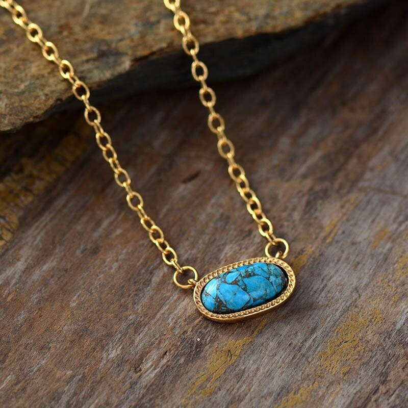 Turquoise Young Heart Necklace