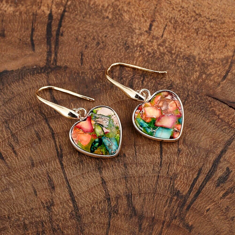 Colorful Life Jasper Dangle Earrings